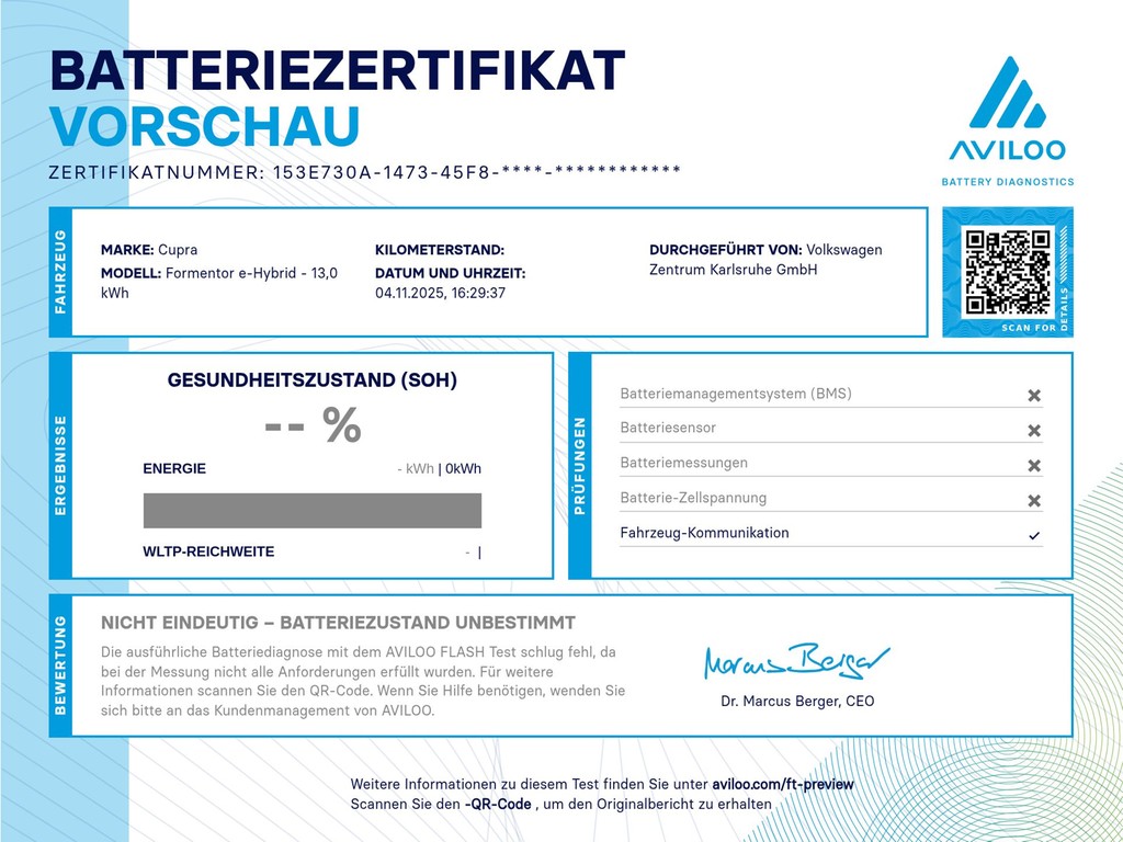 Cupra Formentor VZ 1.4 TSI Automatik e-Hybrid LED SzHzg PDC Kamera